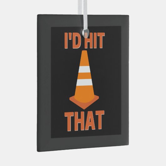 I'd hit that funny autocross with traffic cone glas ornament (Voorkant Rechts)