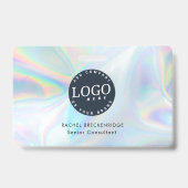 ID Holographic Business Logo Employee Badge (Achterkant)