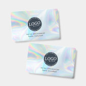 ID Holographic Business Logo Employee Badge (Voor- en achterkant)