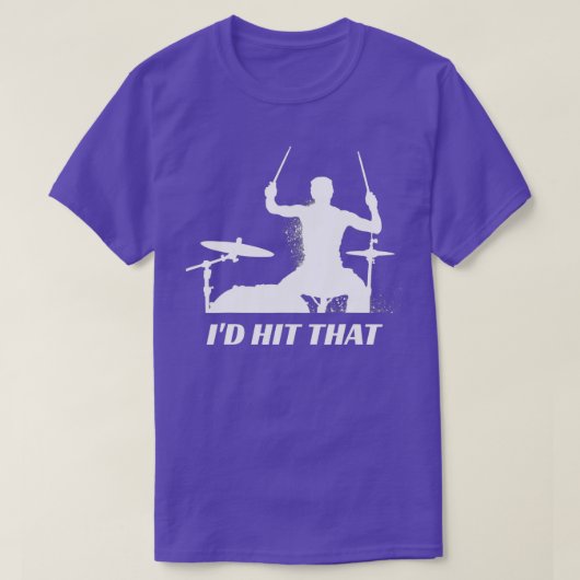ID ID pet ID HAIT pet Drums Drummer Drum set T-shirt (Design voorkant)