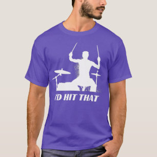 ID ID pet ID HAIT pet Drums Drummer Drum set T-shirt