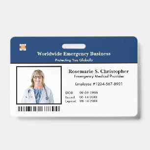 ID Identificatiekaart Bar Code Foto Badge