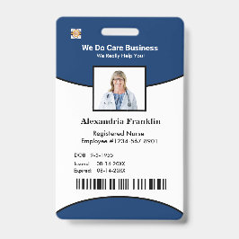 ID Identificatiekaart Bar Code Foto Werknemer Badge