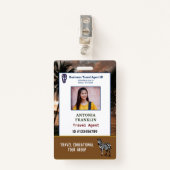 ID-identificatiekaart Werknemer Aangepaste Logo Badge (Voorkant met clip)