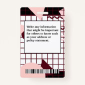 ID Identificatiekaart Werknemer Foto Aangepast Badge (Achterkant)