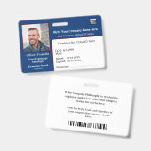 ID-identificatiekaartcode foto Badge (Voor- en achterkant)