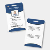ID-identificatiekaartcode Fotomedewerker Badge (Voor- en achterkant)