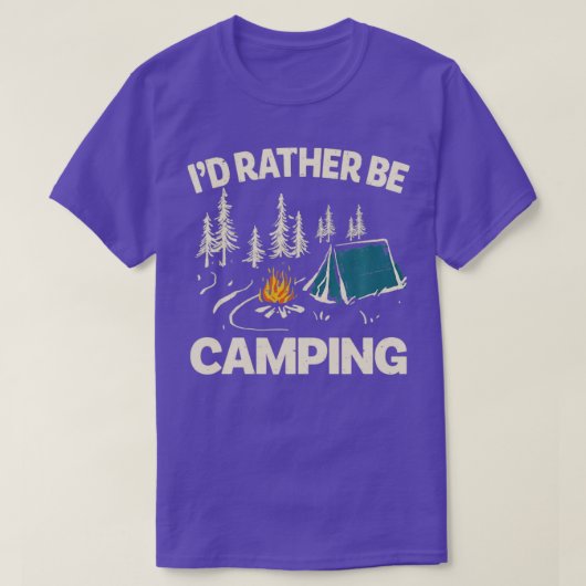 ID in plaats van Camping Design Funny Camping Love T-shirt (Design voorkant)