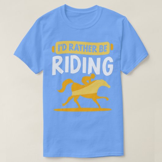 ID in plaats van de Rider Equestrian Ridse T-shirt (Design voorkant)