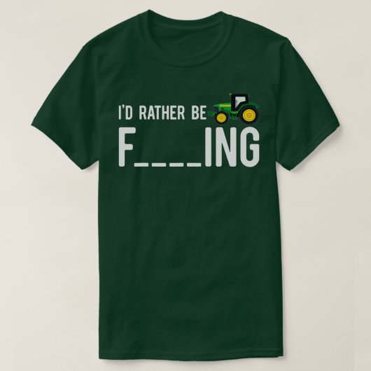 ID in plaats van grappige, volwassen boerencadeau T-shirt (Design voorkant)