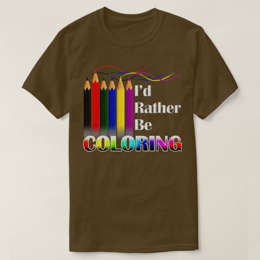ID in plaats van het boek Volwassen kleuren te kle T-shirt (Design voorkant)