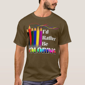 ID in plaats van het boek Volwassen kleuren te kle T-shirt