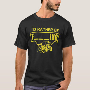 ID in plaats van het kweken van Gezegde tractor bo T-shirt