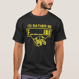 ID in plaats van het kweken van Gezegde tractor bo T-shirt