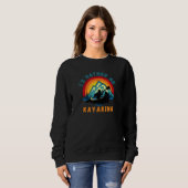 ID in plaats van Kayaking Canoe Retro Trui (Voorkant volledig)