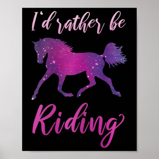 ID in plaats van Riding Horseback Riding Poster (Voorkant)