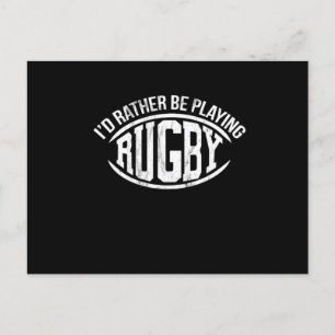 ID In plaats van Rugby afspelen Briefkaart