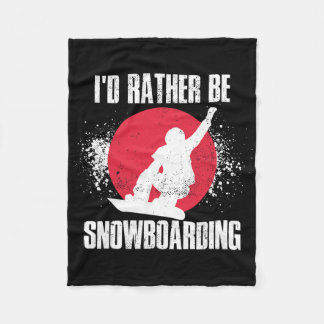 ID in plaats van Snowboarding Fleece Deken