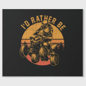 ID in plaats van vierkantsfietsen te bellen Cadeaupapier (Vlak)