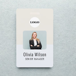 ID-kaart badge | bedrijfslogo personeelsfoto