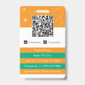 ID-kaart Badge - Minimale personeelsfoto (Achterkant)
