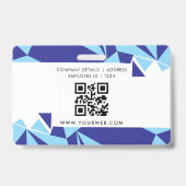 ID-kaart Badge Moderne Zakelijke Student Foto (Achterkant)