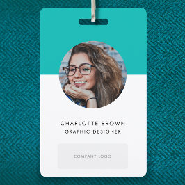 ID-kaart Badge | Zakelijke Personeel Foto Naam Bad