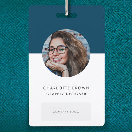 ID-kaart badge | Zakelijke personeelsfoto naam bad