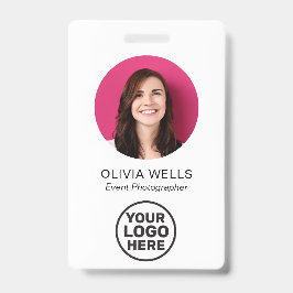 ID-kaart | Eenvoudig Modern Logo QR-badge Badge