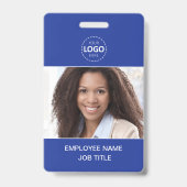 ID Kaart Foto en Logo Upload Medewerker Badge (Voorzijde)