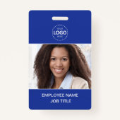 ID Kaart Foto en Logo Upload Medewerker Badge (Voorkant)