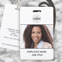 ID Kaart Foto en Logo Upload Medewerker Badge