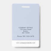 ID Kaart Foto en Logo Upload Medewerker Badge (Achterkant)