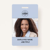 ID Kaart Foto en Logo Upload Medewerker Badge (Voorkant)
