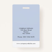 ID Kaart Foto en Logo Upload Medewerker Badge (Achterkant)