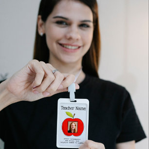 ID-kaart leraar school leraar school foto Badge