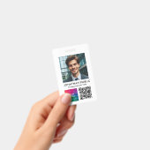 ID Kaart Medewerker Fotobedrijf Logo QR Code Badge (Handheld)
