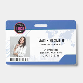  ID-kaart | Modern Minimalistische Bedrijfsmedewer Badge