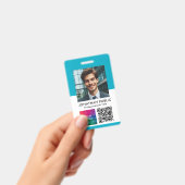 ID-kaart Upload uw foto Bedrijfslogo QR-code Badge (Handheld)
