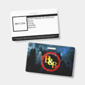  ID-kaart van A/V-technicus Badge (Voor- en achterkant)