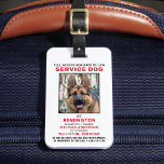 ID-kaart van servicestuel Bagagelabel<br><div class="desc">Service Dog - identificeer uw hond eenvoudig als een werkende servicehond, terwijl u uw hond op afleiding blijft concentreren en op afleiding blijft snijden terwijl u met een van deze k9-ID-badges werkt. Hoewel niet vereist, geeft een identiteitskaart van identiteitskaart van Dog van de Dienst u en uw de diensthond vrede...</div>