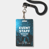 ID-kaart voor gebeurtenisfoto backstage passereven Badge (Front with Lanyard)