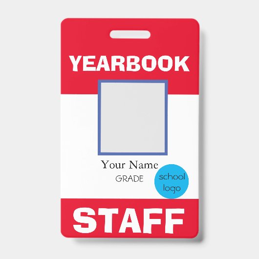 ID-kaart voor Yearbook-personeel Badge (Voorzijde)