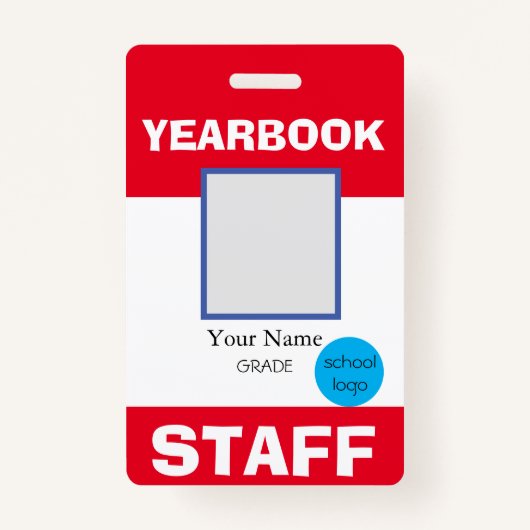 ID-kaart voor Yearbook-personeel Badge (Voorkant)