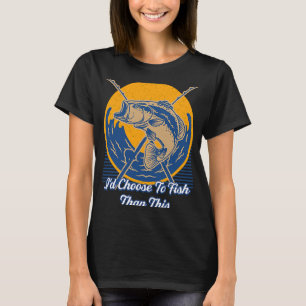 ID Kies voor vis Gevist hobby Fisherman Pastime T-shirt