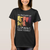 ID klimt eerder de Mount Everest  Hiking T-shirt (Voorkant)