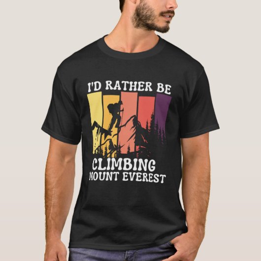 ID klimt eerder de Mount Everest  Hiking T-shirt (Voorkant)