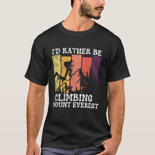 ID klimt eerder de Mount Everest  Hiking T-shirt (Voorkant)