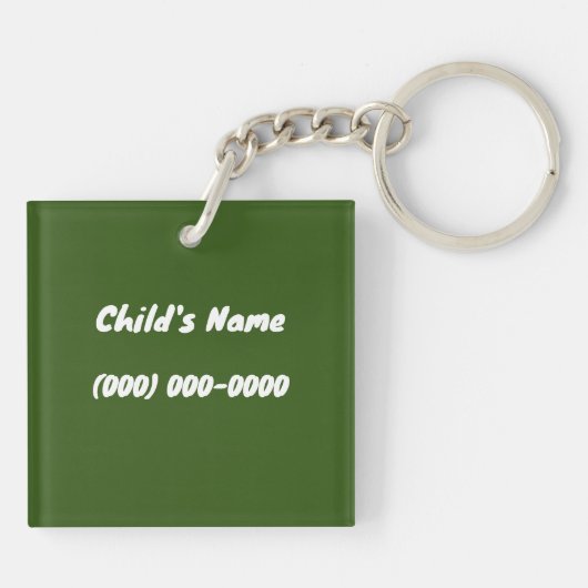 ID-Label Sleutelhanger kind (Achterkant)