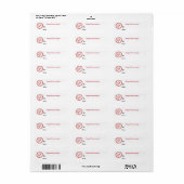 ID-labels postkruising per post Etiket (Full Sheet)